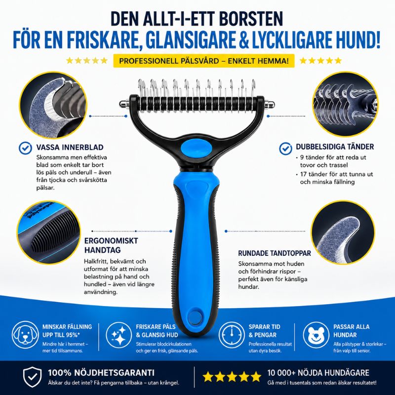 PälsMaster- tar bort långt hår ifrån hundar & katter
